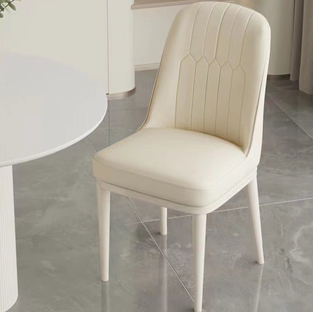 Minimalist PU Leather Steel Dining Chair