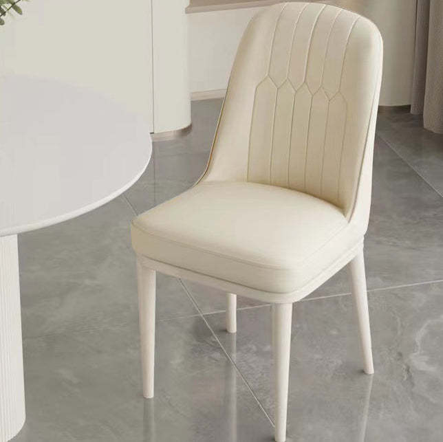 Minimalist PU Leather Steel Dining Chair