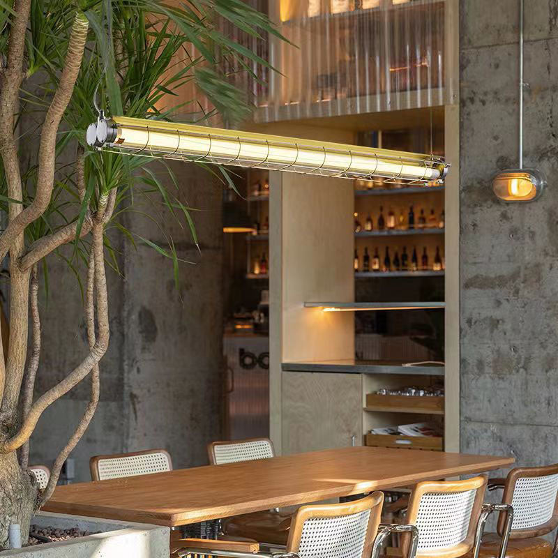Industrial Acrylic Island Chandelier