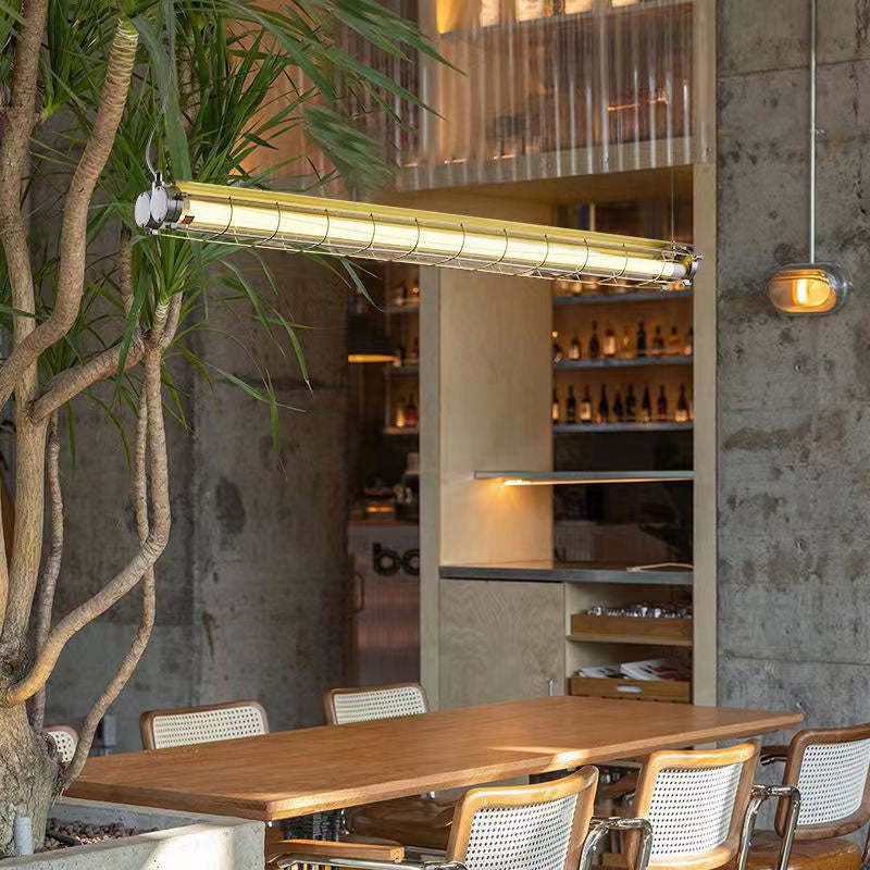 Industrial Acrylic Island Chandelier