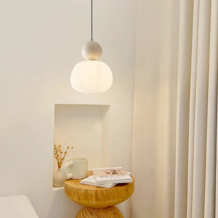 Minimalist Pumpkin Iron Acrylic Pendant Light
