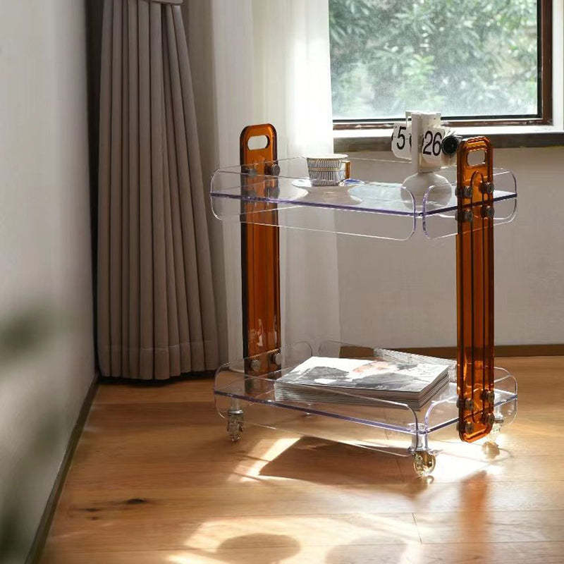 Scandinavian Acrylic 2-Tier End Table