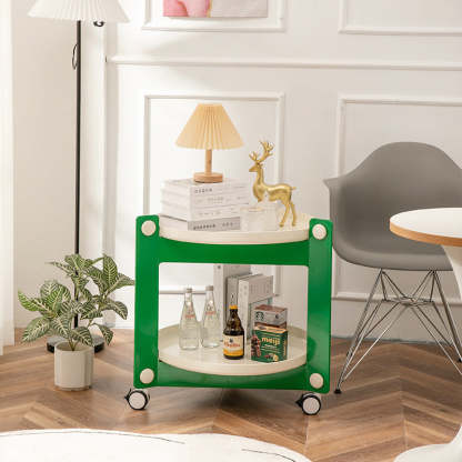 Scandinavian Tray 2-Tier Movable End Table