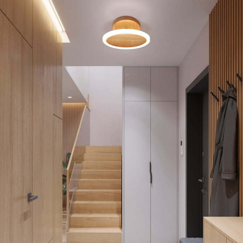 Minimalist Log Oval LED Ceiling Light