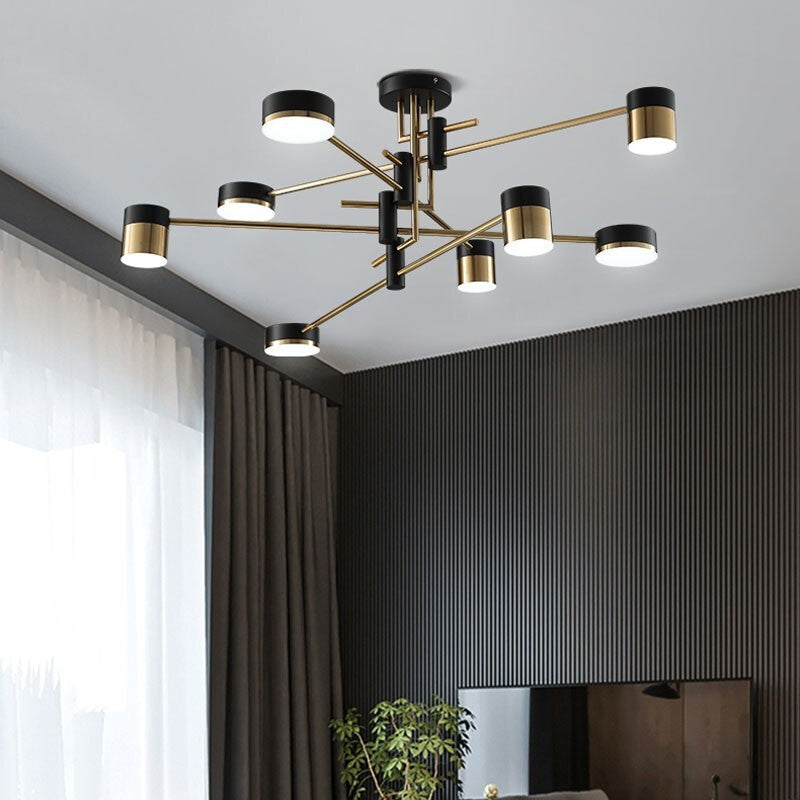 Scandinavian Iron Acrylic Round LED Ceiling Light