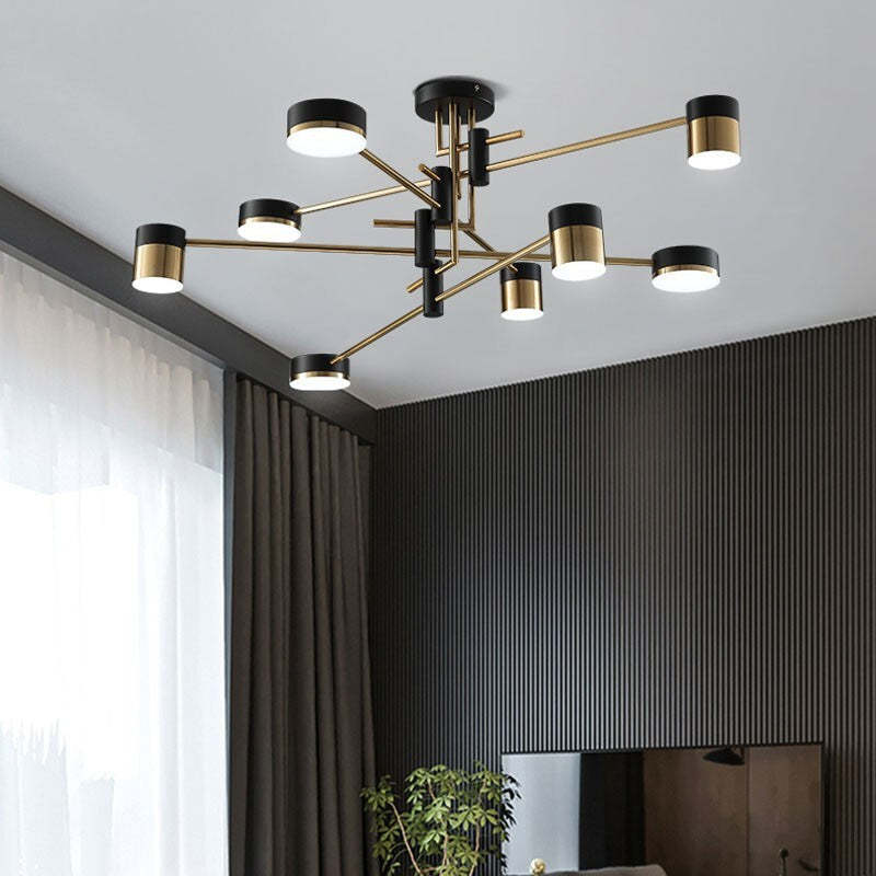 Scandinavian Iron Acrylic Round LED Ceiling Light