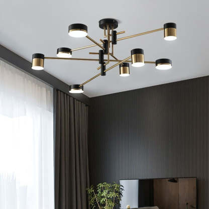 Scandinavian Iron Acrylic Round LED Ceiling Light