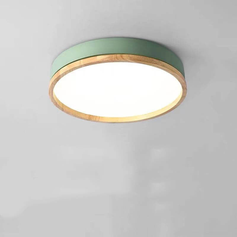 Macaron Round Acrylic LED Flush Mount Light