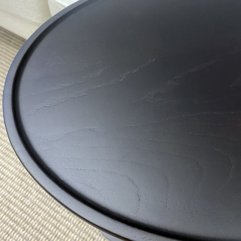 Minimalist Oval Solid Wood End Table
