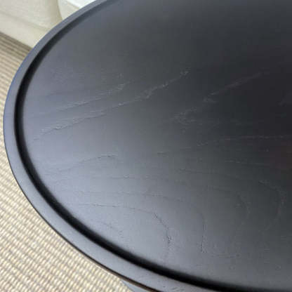Minimalist Oval Solid Wood End Table