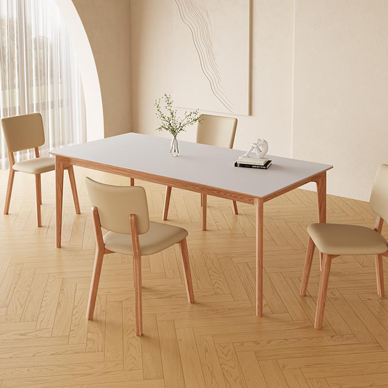 Lighom minimalist square leather wood metal accent chairs