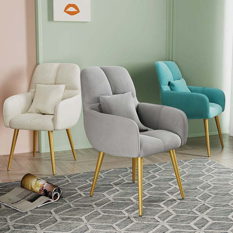 Minimalist Square Vanity Stool with Backrest