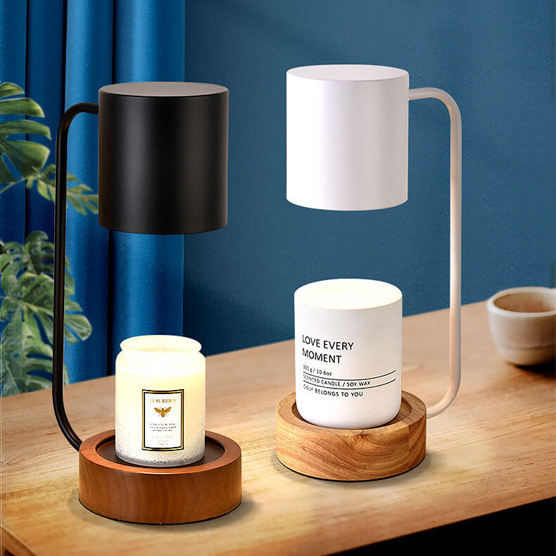 Japanese Wood Timing Dimming Melting Wax Table Lamp