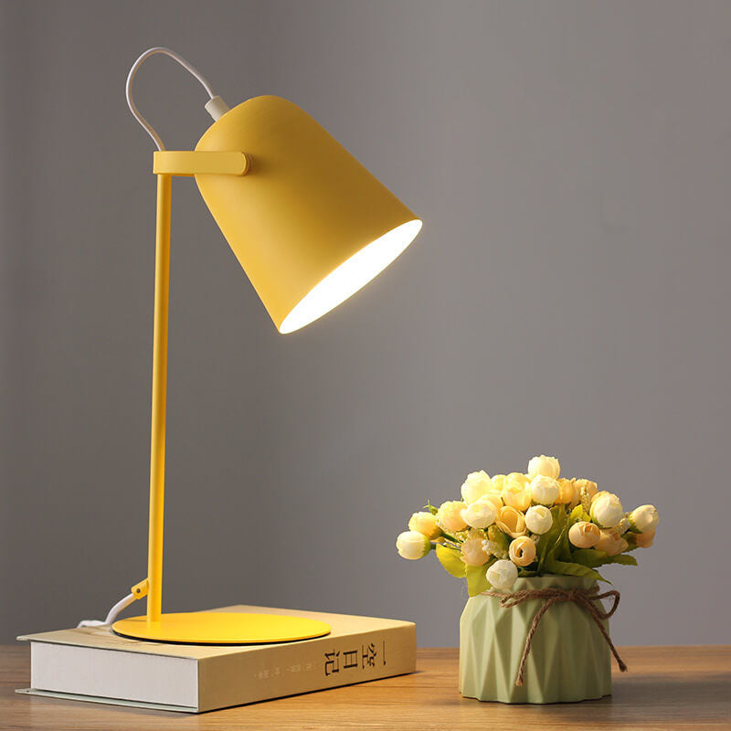 Nordic Macaron Iron Bucket Table Lamp