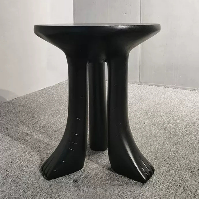 Traditional round end & side tables in wood