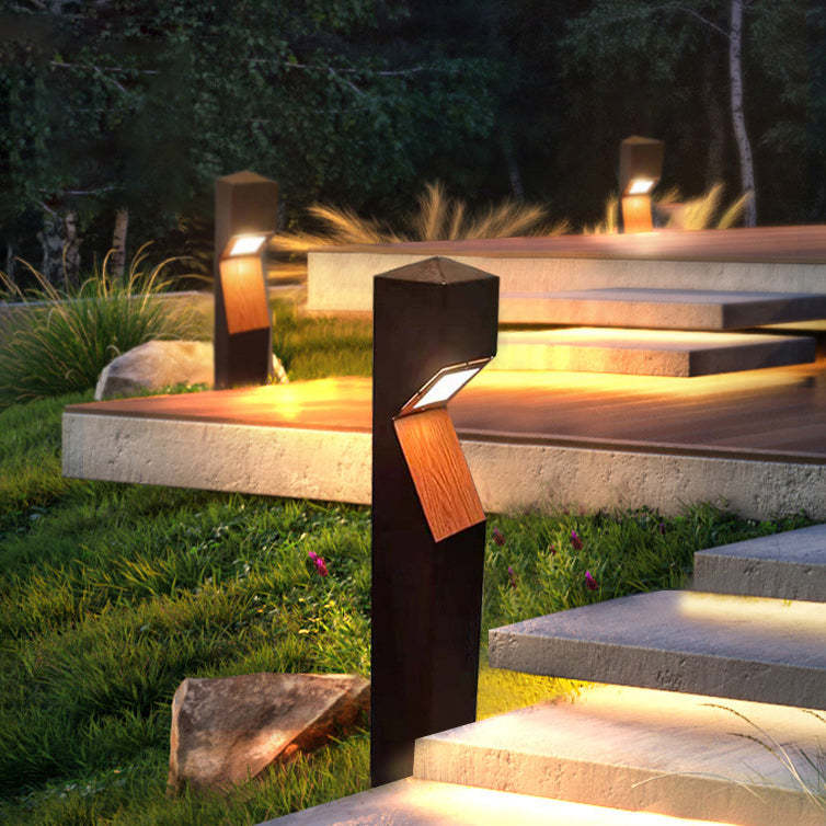 Chinese Steel Aluminum Irregular Column LED Landscape Light
