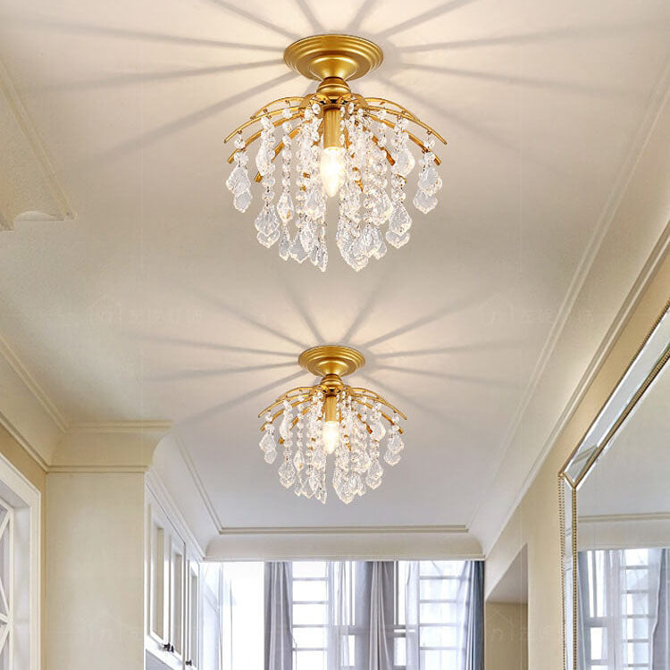 Scandinavian Iron Round 1-Light Ceiling Light — Black / 110V-120V For US/CA