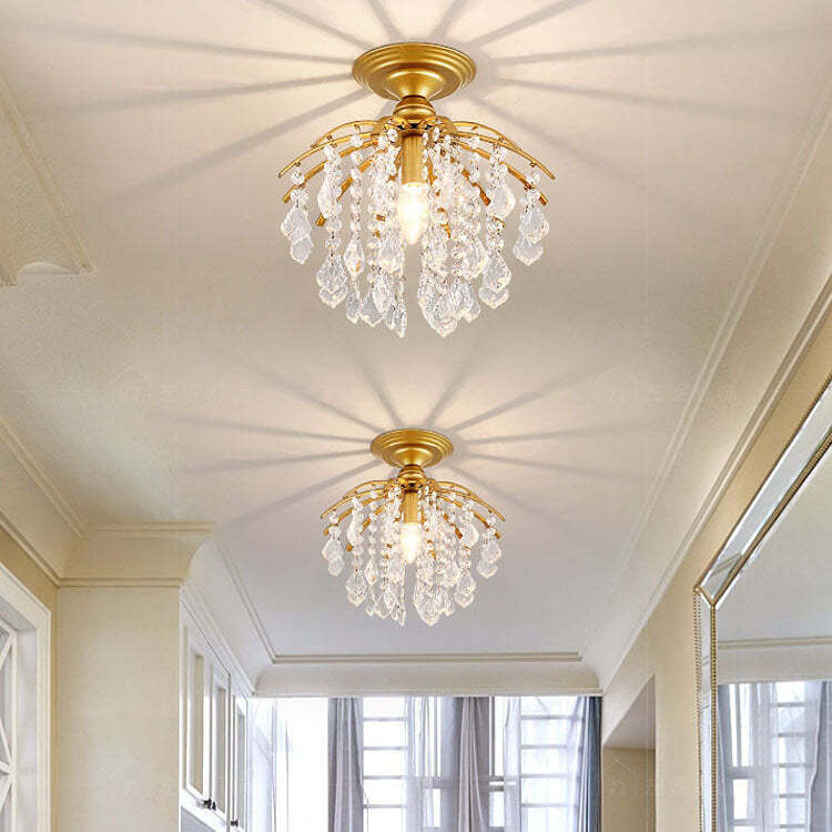 Scandinavian Iron Round 1-Light Ceiling Light — Black / 110V-120V For US/CA