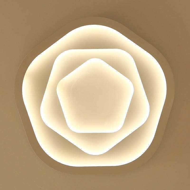 Modern Romantic Rose LED Flush Mount Light