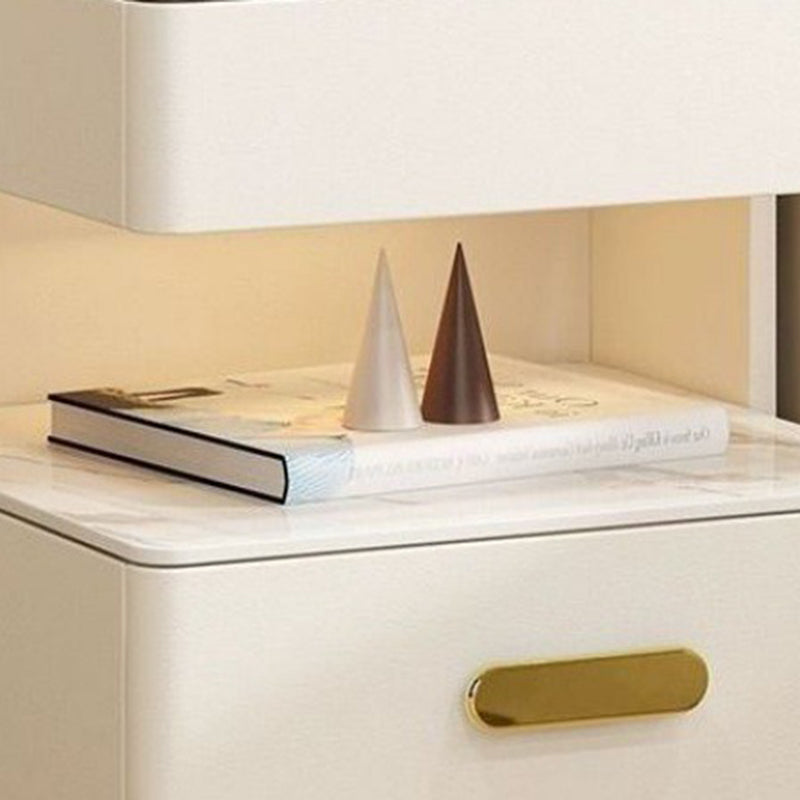 Contemporary Rock Nightstand 2-Drawer
