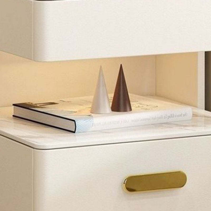 Contemporary Rock Nightstand 2-Drawer
