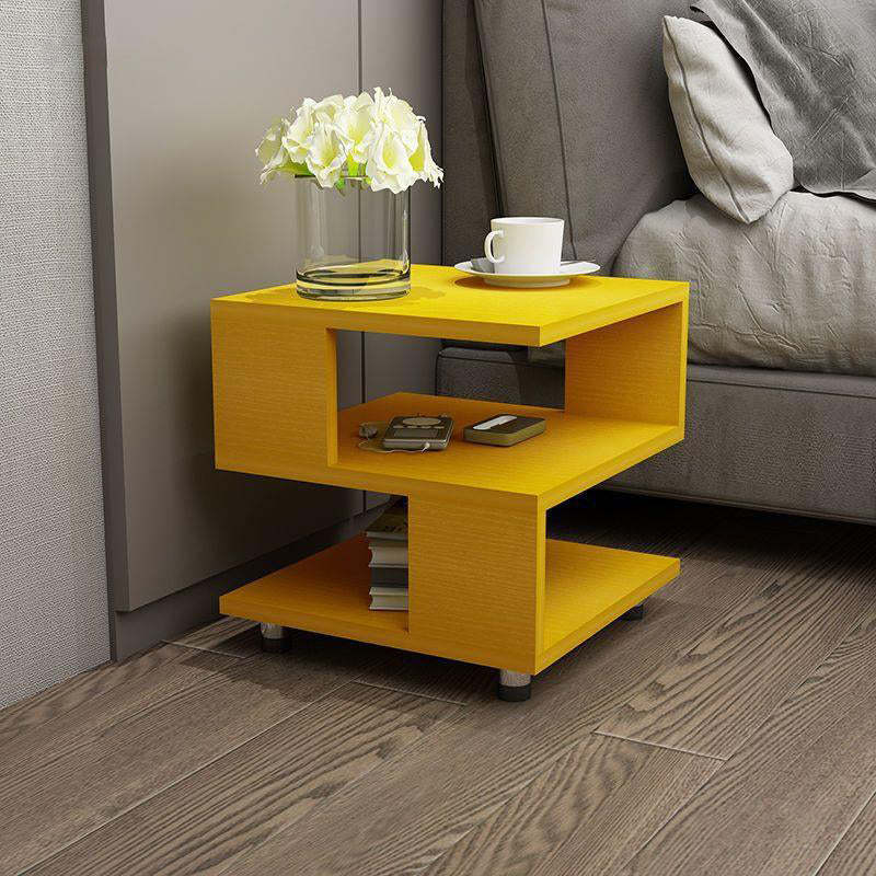Plate 3-Tier Bedside Table — Wood Color