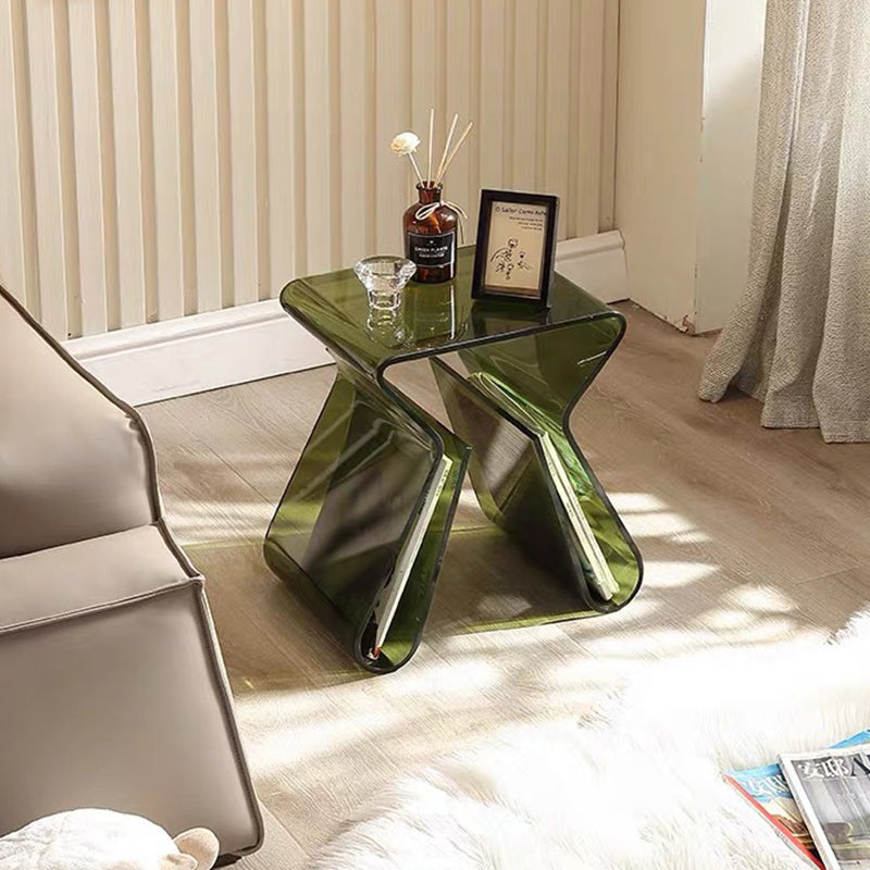 Modern Irregular Curved PMMA Side Table