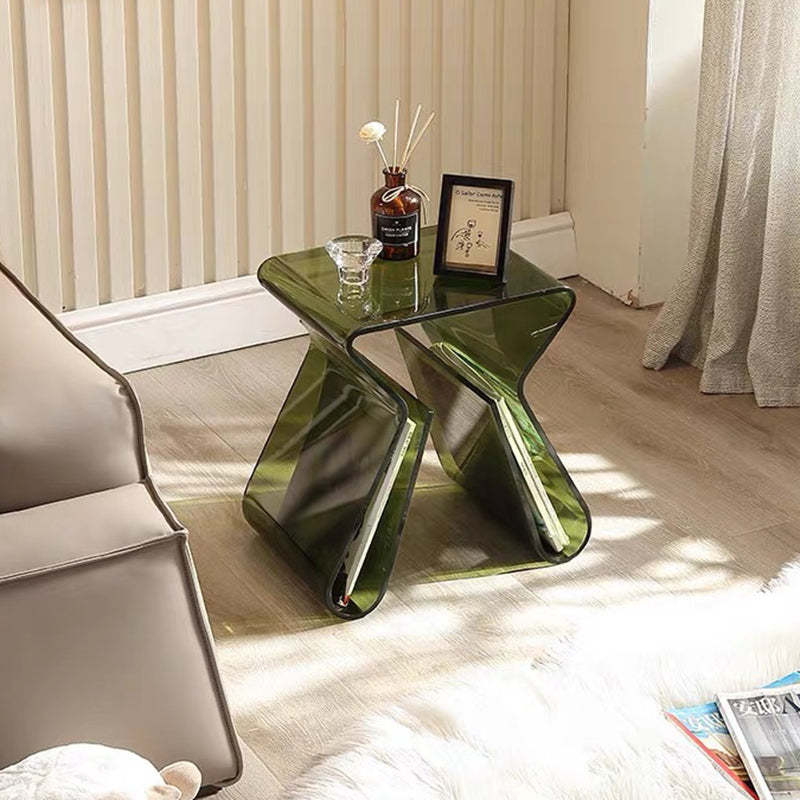 Modern Irregular Curved PMMA Side Table