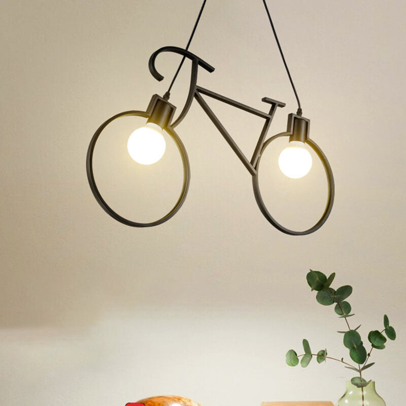 Modern Bicycle Iron Kids Chandelier