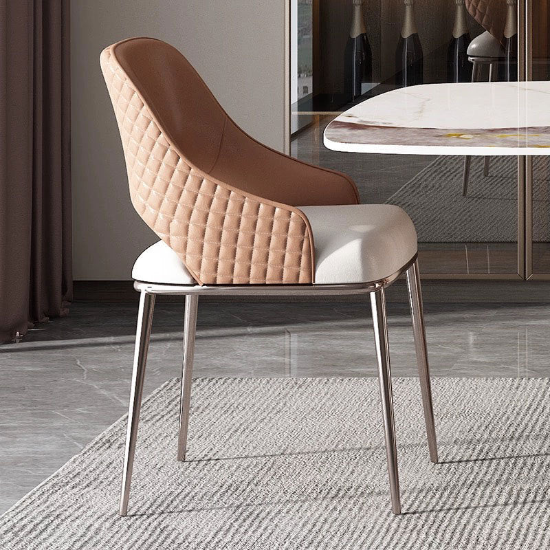 Metal leather wood dining chairs & benches in wood