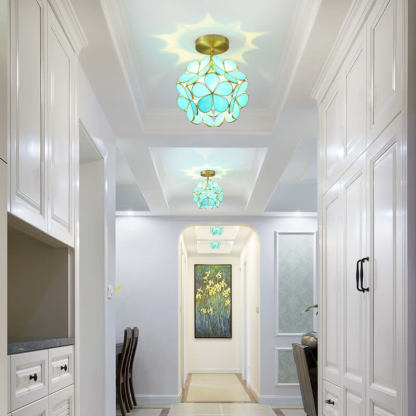New Japanese Manual Petal Aisle Ceiling Light