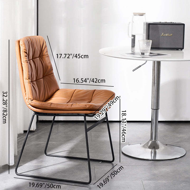 Scandinavian Iron Leather Chair