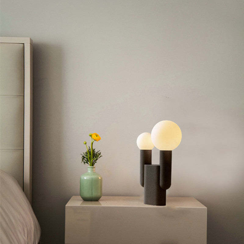Modern Minimal Cactus Resin Table Lamp