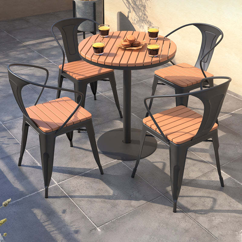 Nordic Plastic Square Outdoor Dining Chair