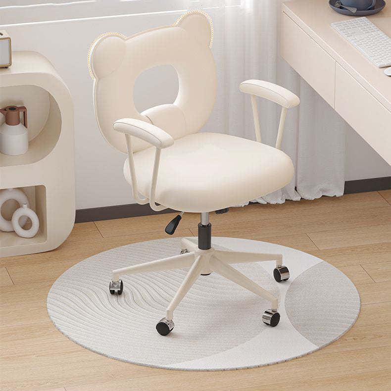 Nordic Leather Steel Iron Bear Desk Chair