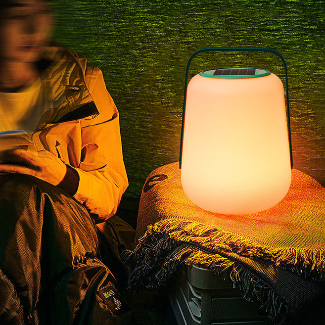 Minimalist Solar Leather Lantern Light