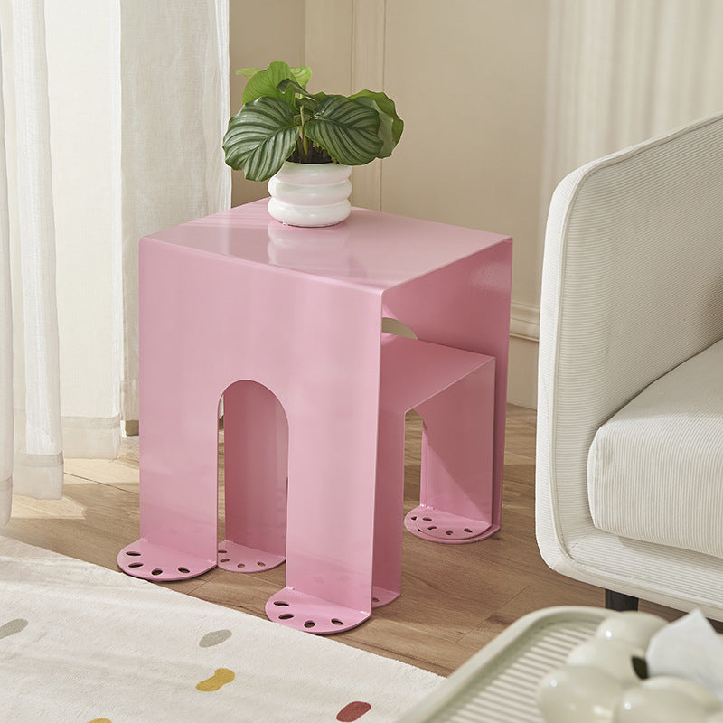 Minimalist Cold Rolled Plate Side Table — Purple