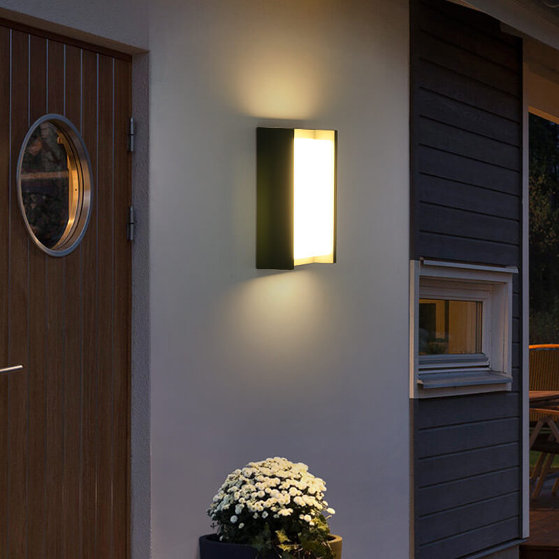 Minimalist Outdoor Square LED Patio Wall Sconce