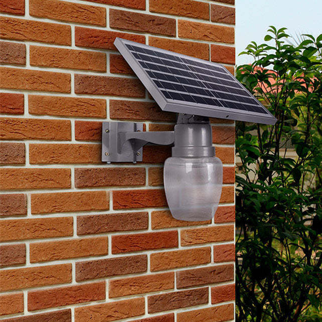 Solar Peach Apple LED Outdoor Decorative Wall Sconce — 9W / Peach