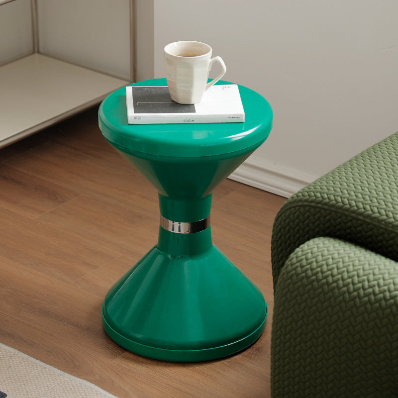 Contemporary Round Plastic Vanity Stool
