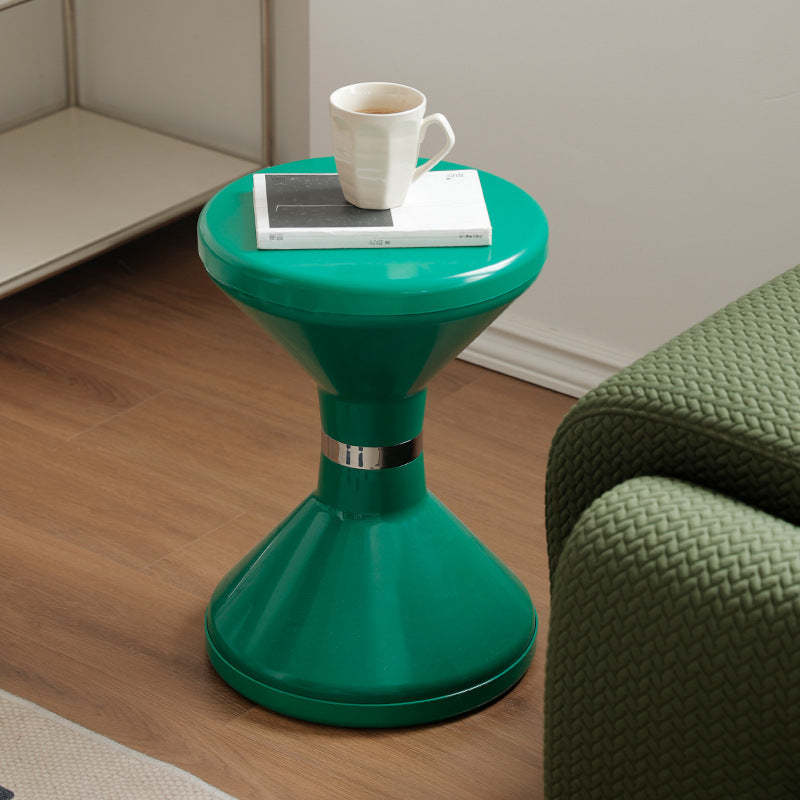 Contemporary Round Plastic Vanity Stool