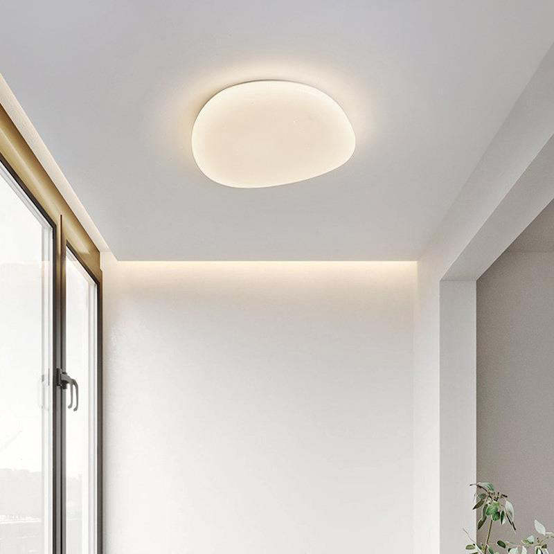 Minimalist Pebble Acrylic LED Flush Mount Light