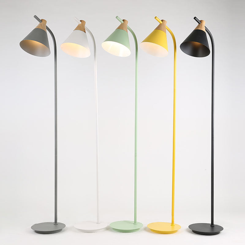 Nordic Macaron Cone Floor Lamp