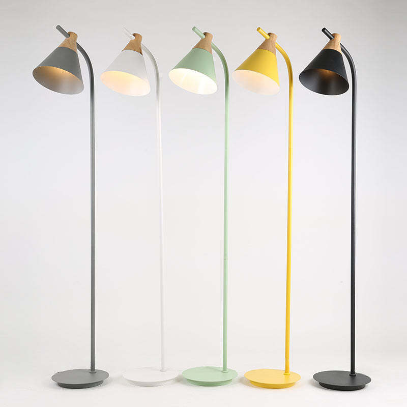 Nordic Macaron Cone Floor Lamp