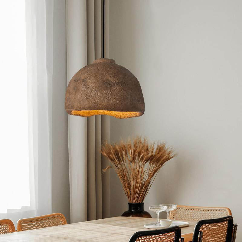 Nordic Rough Rock Semicircular Pendant Light