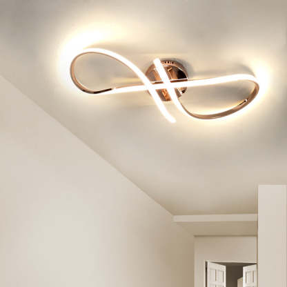 Minimalist Aluminum Silicone Spiral Twisted