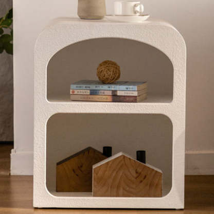 Minimalist Rounded Density Panel Nightstand