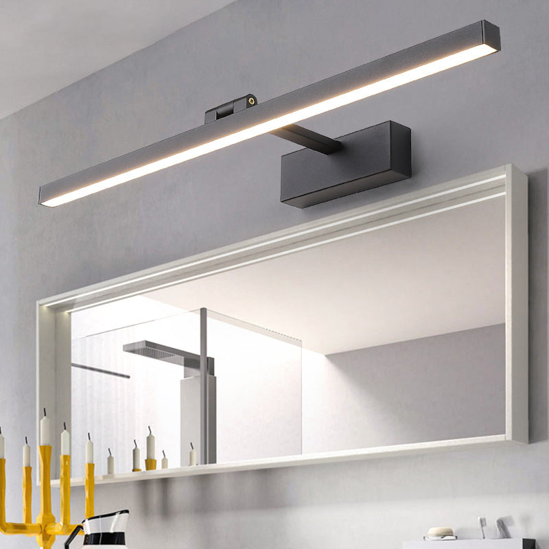 Minimalist Long Iron Aluminum LED Vanity Sconce