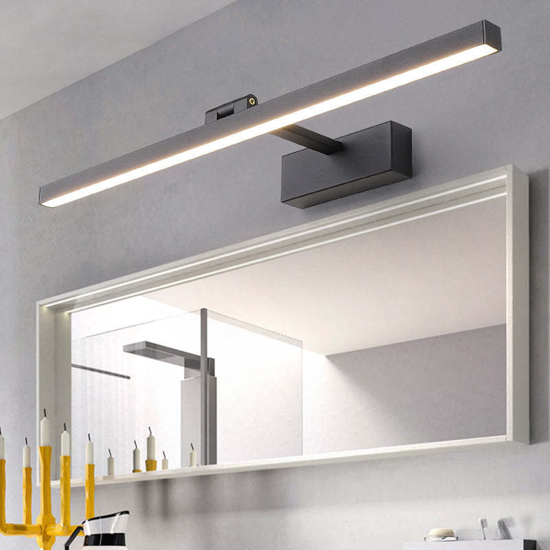 Minimalist Long Iron Aluminum LED Vanity Sconce