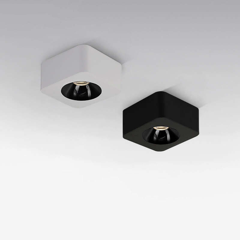 Minimalist Square Aluminum LED Spotlight Flush Ceiling Light